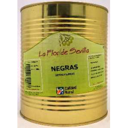 ACEITUNAS NEGRAS DESH. LATA 6/3 Kg.